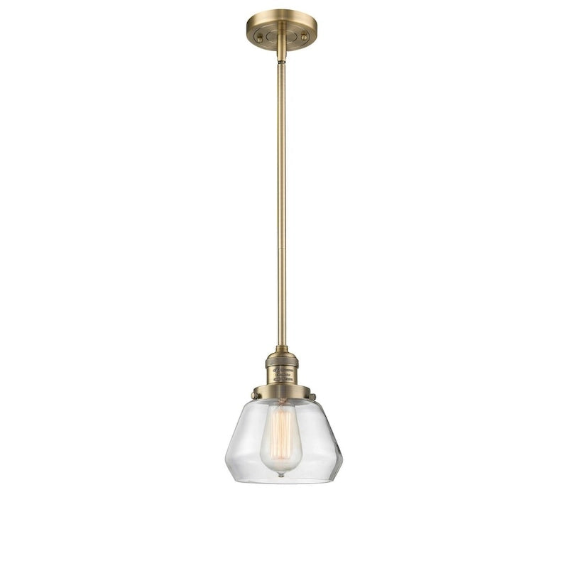 Suspension Fulton Single Light 7 Wide Mini avec Innovations Lighting