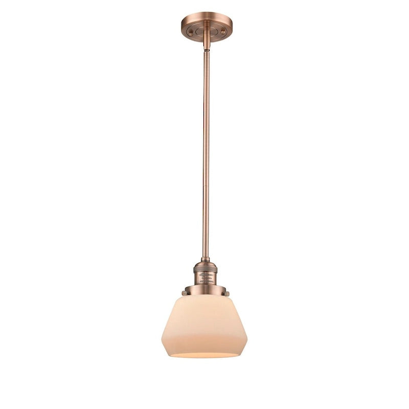 Suspension Fulton Single Light 7 Wide Mini avec Innovations Lighting