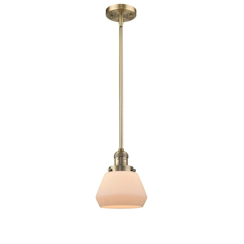 Suspension Fulton Single Light 7 Wide Mini avec Innovations Lighting