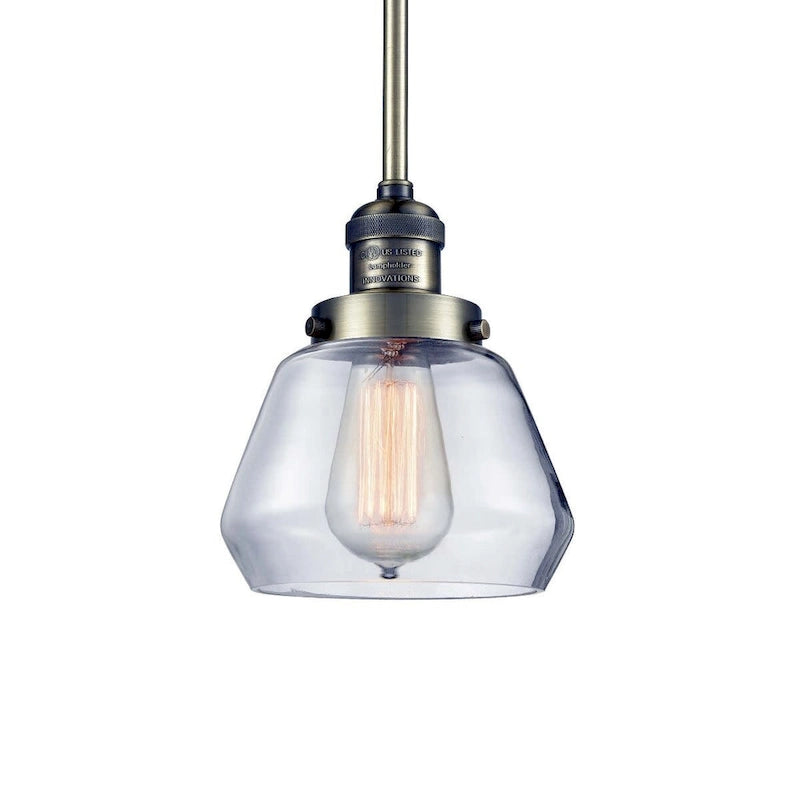 Suspension Fulton Single Light 7 Wide Mini avec Innovations Lighting