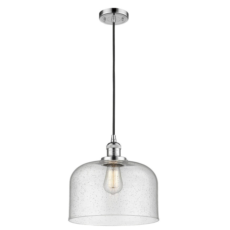 Suspension Innovations Lighting X-Large Bell à une seule lumière de 12 pouces de large avec