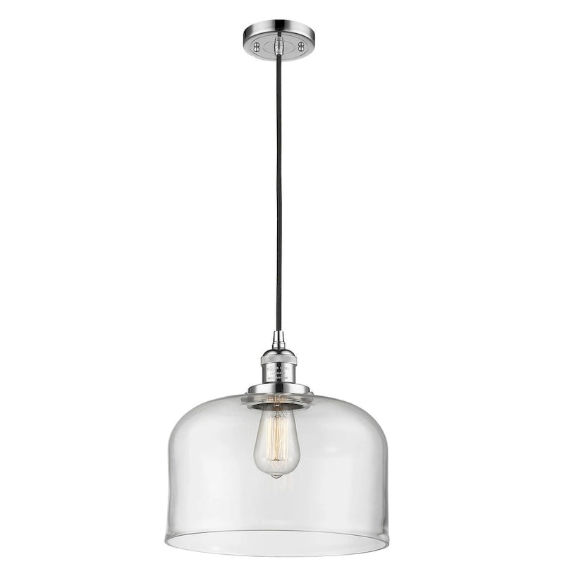 Suspension Innovations Lighting X-Large Bell à une seule lumière de 12 pouces de large avec