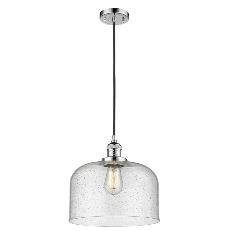 Suspension Innovations Lighting X-Large Bell à une seule lumière de 12 pouces de large avec