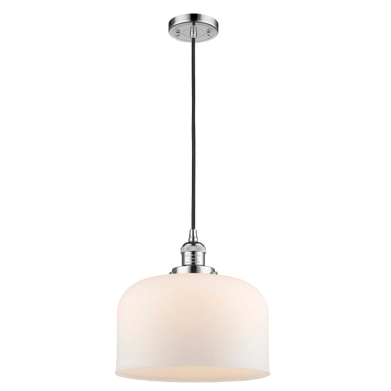 Suspension Innovations Lighting X-Large Bell à une seule lumière de 12 pouces de large avec