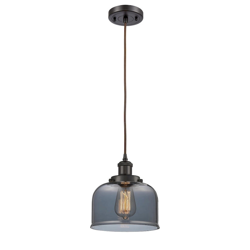 Suspension miniature Innovations Lighting Large Bell 8 pouces de large - à cordon