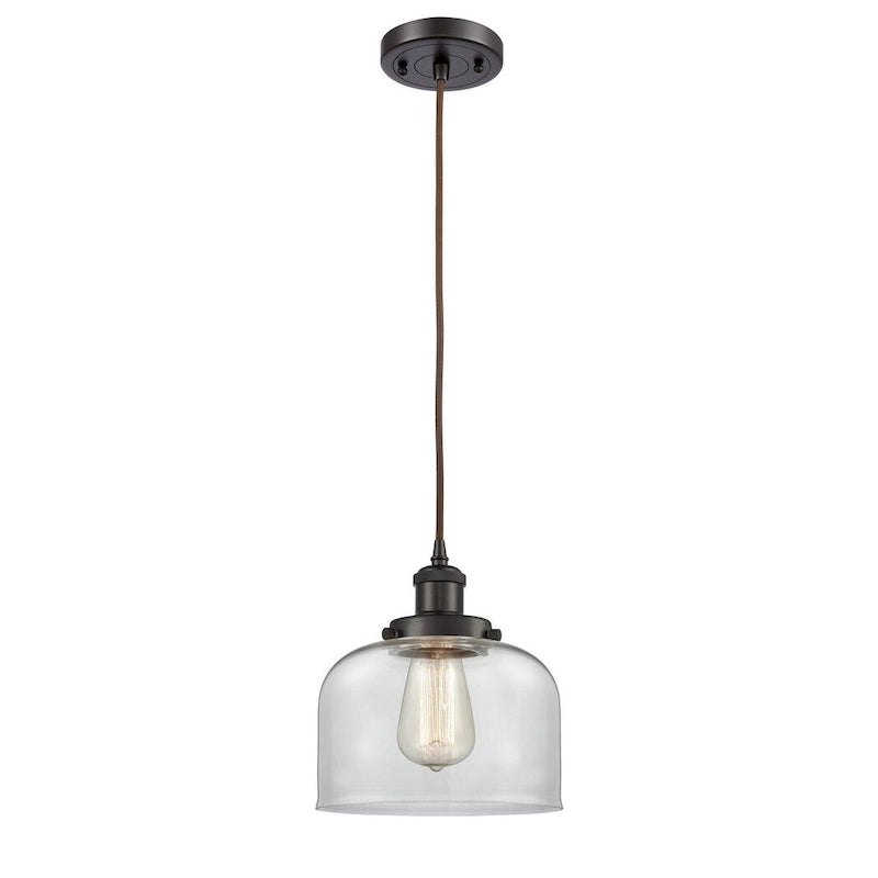 Suspension miniature Innovations Lighting Large Bell 8 pouces de large - à cordon