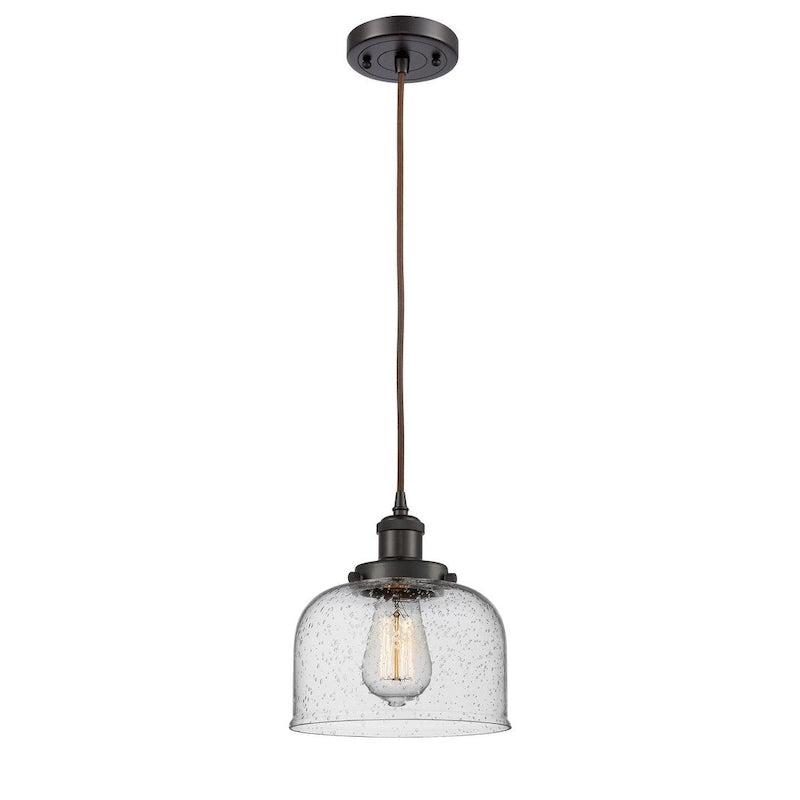 Suspension miniature Innovations Lighting Large Bell 8 pouces de large - à cordon
