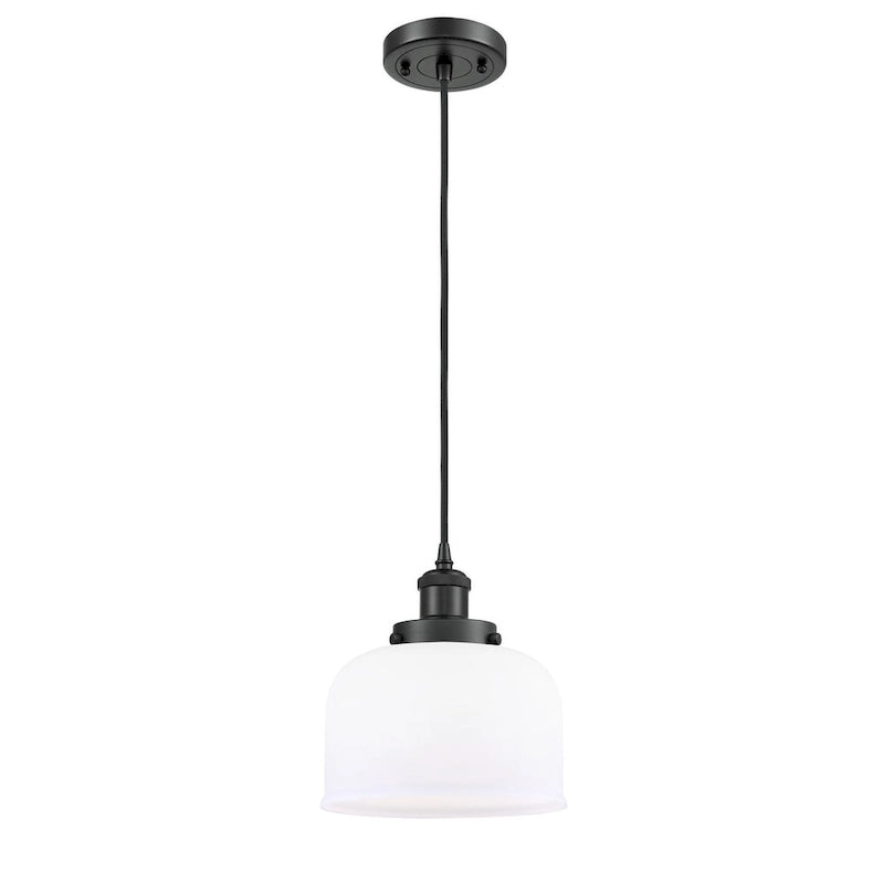 Innovations Lighting Large Bell 8  Wide Mini Pendant - Cord Hung