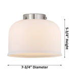 Suspension miniature Innovations Lighting Large Bell 8 pouces de large - à cordon