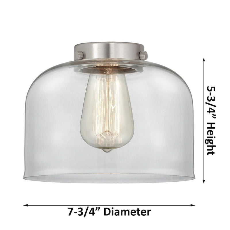 Suspension miniature Innovations Lighting Large Bell 8 pouces de large - à cordon