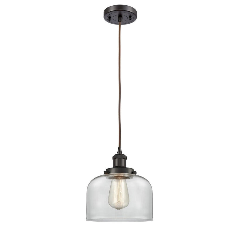 Suspension miniature Innovations Lighting Large Bell 8 pouces de large - à cordon