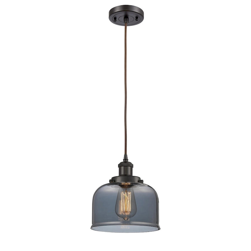 Suspension miniature Innovations Lighting Large Bell 8 pouces de large - à cordon