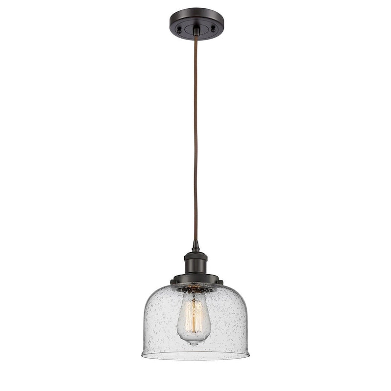 Suspension miniature Innovations Lighting Large Bell 8 pouces de large - à cordon