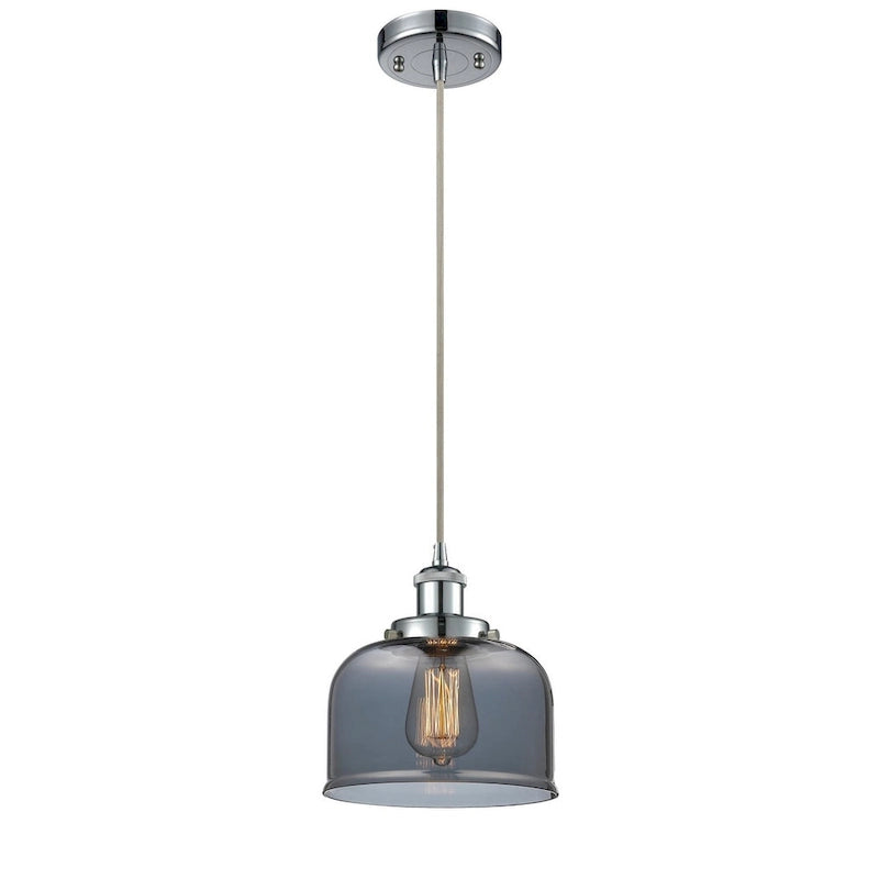 Suspension miniature Innovations Lighting Large Bell 8 pouces de large - à cordon