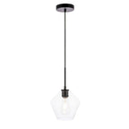 Suspension Gene Single Light Mini de 8 pouces de large avec verre transparent