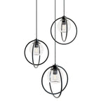 Suspension AFX JAMP12MBRND3 Jamie à 3 lumières, 66 cm de large.