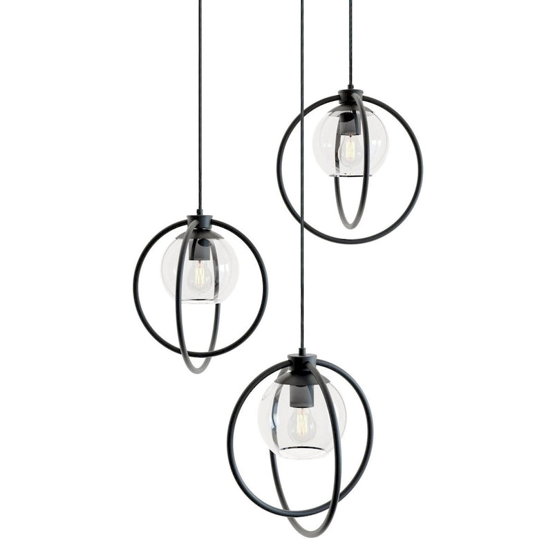 AFX JAMP12MBRND3 Jamie 3 Light 26  Wide Multi Light Pendant