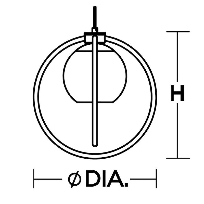 Suspension AFX JAMP12MBRND3 Jamie à 3 lumières, 66 cm de large.