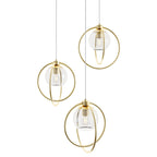 Suspension AFX JAMP12MBRND3 Jamie à 3 lumières, 66 cm de large.