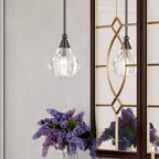 Suspension Livex Lighting Brussels à une seule lumière, 7 pouces de large, en cristal, mini-suspension