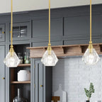 Suspension Livex Lighting Brussels à une seule lumière, 7 pouces de large, en cristal, mini-suspension