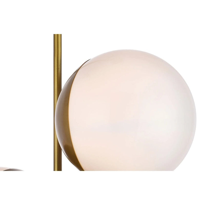 Suspension Elegant Lighting Eclipse à 2 lumières, 43 cm de large, avec verre dépoli