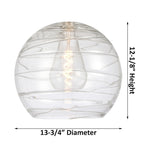 Suspension Athens 616-1P-16-13 de Innovations Lighting, largeur 13 pouces