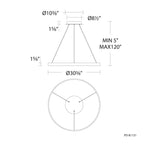 Suspension LED Sirius 31 de large WAC Lighting PD-81131