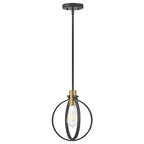 Suspension Lark 83037 Cirque 1 lumière, mini-suspension de 10 pouces de large