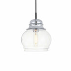 Elegant Lighting Kenna Single Light 8  Wide Mini Pendant with Clear