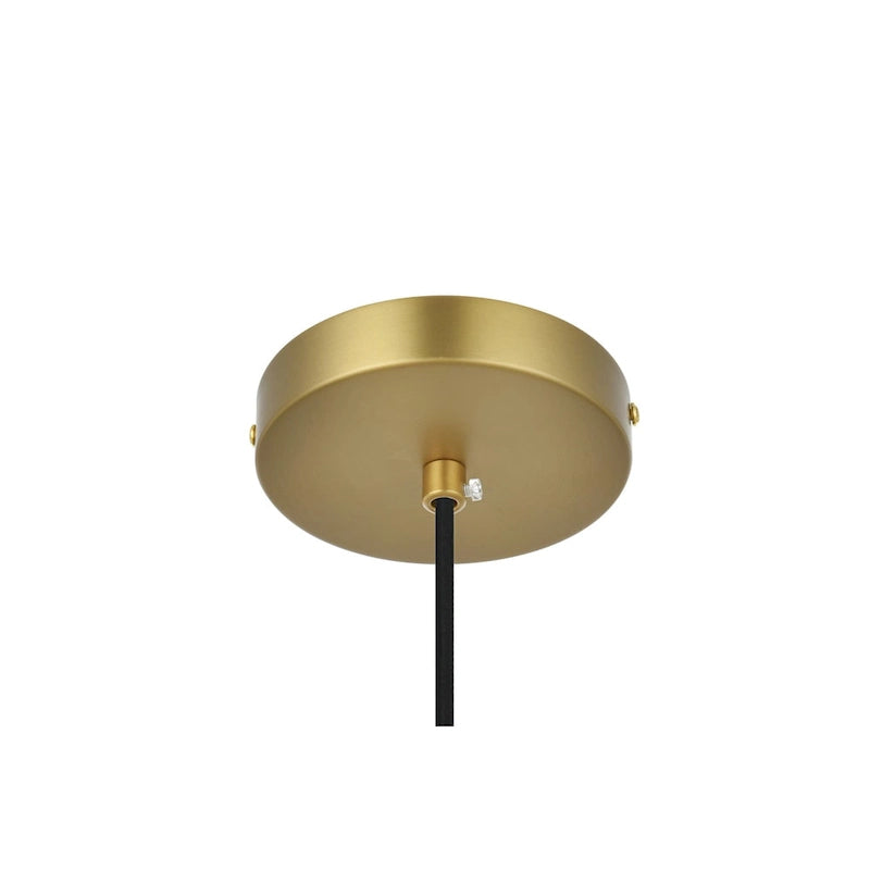 Suspension Kenna Single Light Mini de 8 pouces de large avec verre transparent