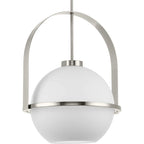 Progress Lighting P500359 Delayne 16  Wide Pendant with Frosted Glass