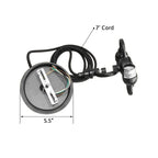 Suspension 14 W à 2 lumières, abat-jour bleu paradis, diffuseur, câble noir