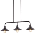 Cade 34.25  3-Light Metal Farmhouse Industrial LED Pendant, Oil Rubbed Bronze by JONATHAN Y