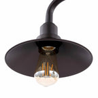 Suspension LED Cade 34.25 à 3 lumières en métal, style industriel campagnard, finition bronze huilé, par JONATHAN Y