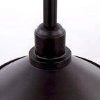 Suspension LED Cade 34.25 à 3 lumières en métal, style industriel campagnard, finition bronze huilé, par JONATHAN Y