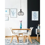 Suspension Darleen à 1 lumière avec finition noire