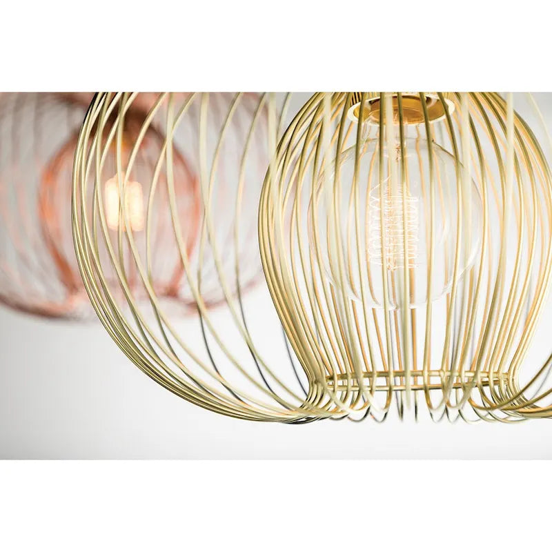 Suspension Mitzi de Hudson Valley Jasmine à une lumière en laiton poli de 43 cm (17 pouces).