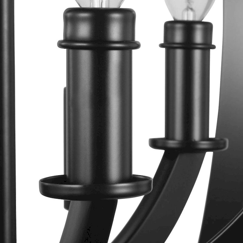 Suspension sphérique noire à six lumières Equinox Collection - 32,090 x 30,120 x 12,200