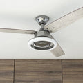 Ventilateur de plafond intérieur moderne Prominence Home Orbis Gun Metal avec éclairage LED et télécommande (52 pouces)