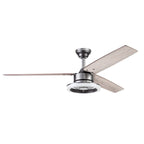 Ventilateur de plafond intérieur moderne Prominence Home Orbis Gun Metal avec éclairage LED et télécommande (52 pouces)