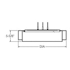 Suspension LED Sanibel 23 pouces en nickel satiné, abat-jour blanc lin