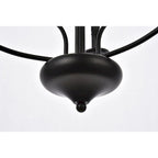 Suspension Wylda à 6 lumières noire - 61 cm