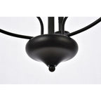 Suspension Wylda à 6 lumières noire - 61 cm