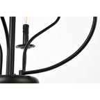 Suspension Wylda à 6 lumières noire - 61 cm