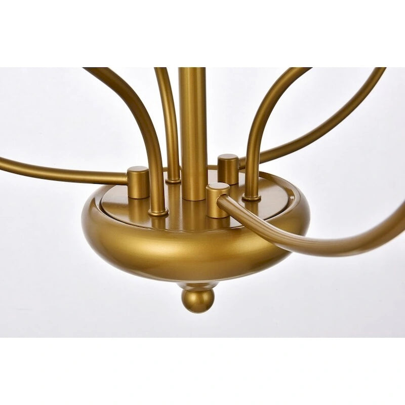 Suspension Wylda à 6 lumières noire - 61 cm