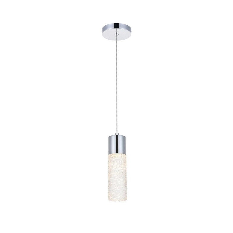 Suspension LED chromée Constellation 1 lumière