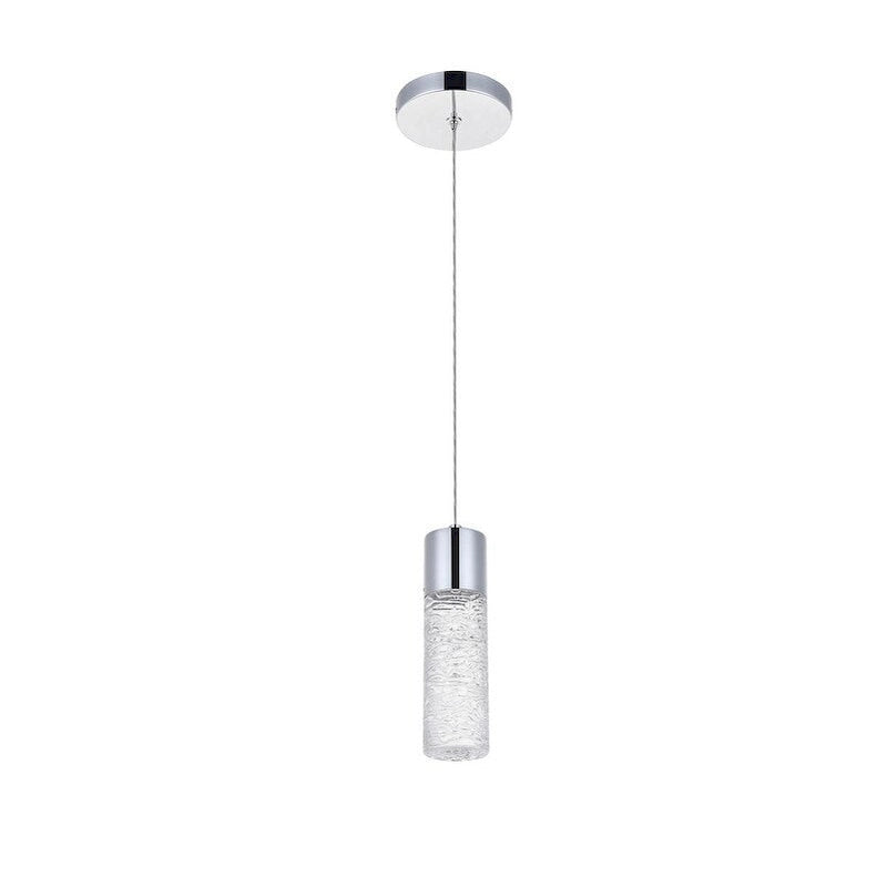 Suspension LED chromée Constellation 1 lumière