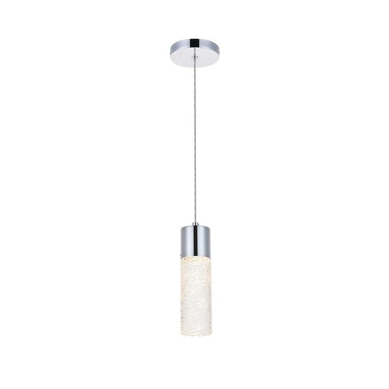 Suspension LED chromée Constellation 1 lumière