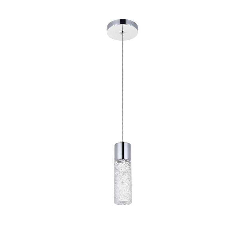 Suspension LED chromée Constellation 1 lumière